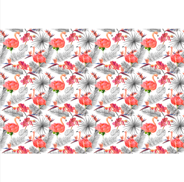 Flower Flamingo white